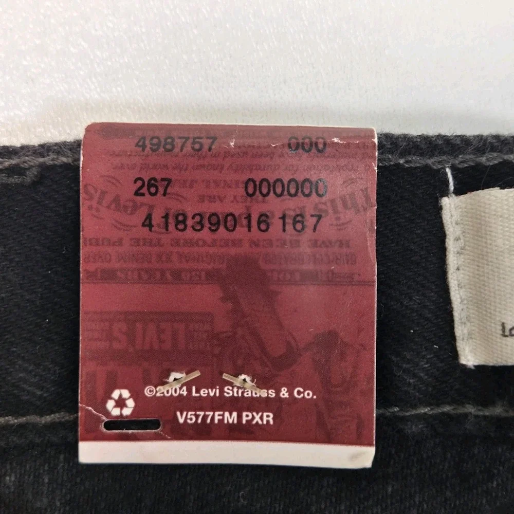 NWT Vintage Levi's 505 Black Jeans Mens 38×30 Fits 36×30 Deadstock From Y2k